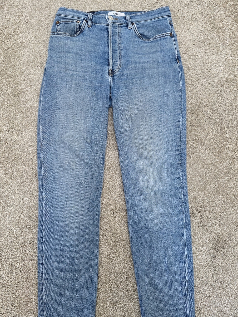 RE/DONE Originals Straight Leg Jeans Sz 28 Y2K Vintage Quiet Luxury Americana